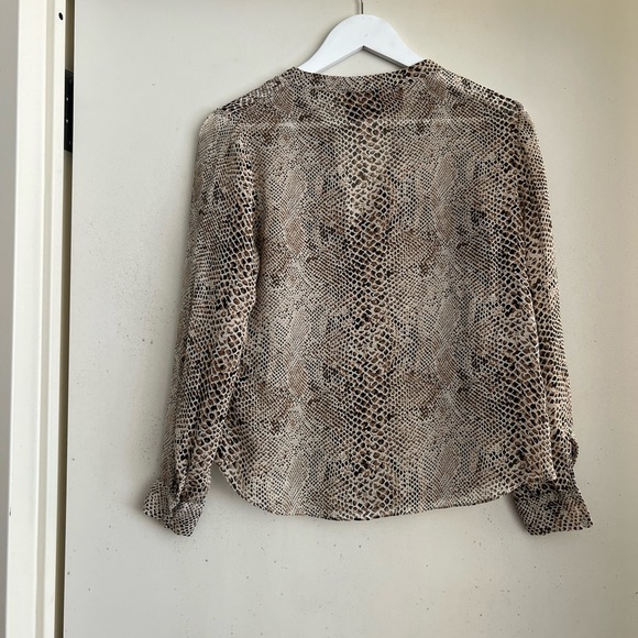 Rory Beca Silk Snake Print Blouse - Picture 2 of 4